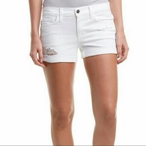 Joe’s Jeans Janel White Distressed Shorts